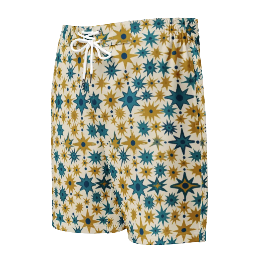 Starburst Bazaar on Men's Board Shorts — Front