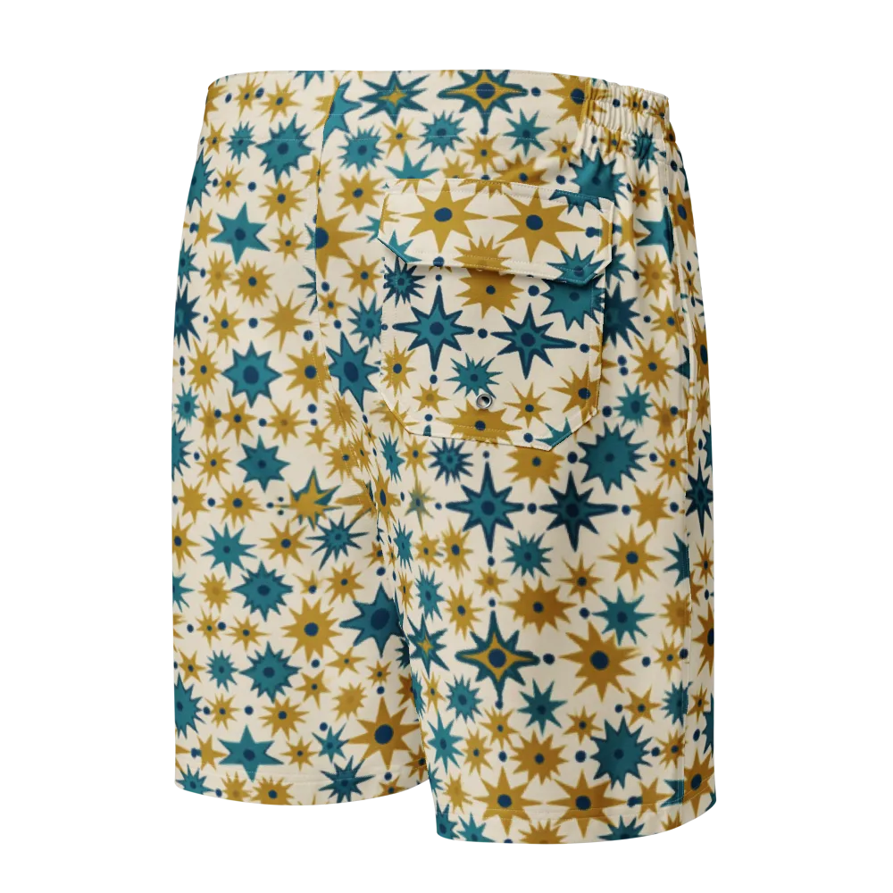 Starburst Bazaar on Men's Board Shorts — Back