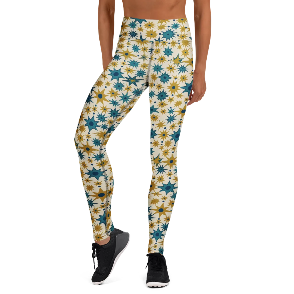 Starburst Bazaar on Yoga Leggings — Front