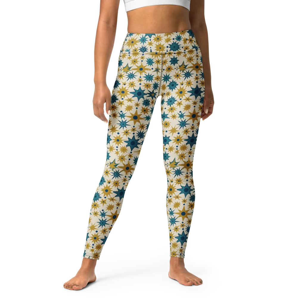 Starburst Bazaar on Yoga Leggings — Front