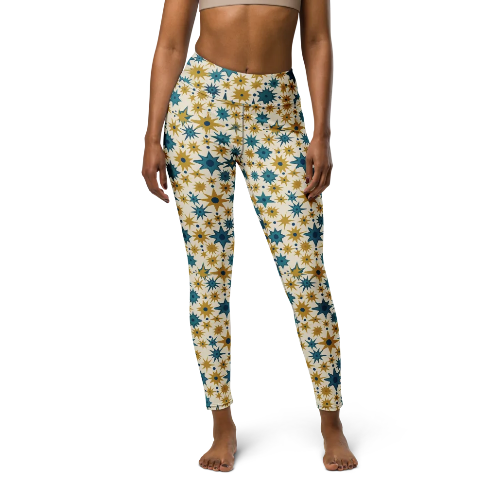 Starburst Bazaar on Yoga Leggings — Front