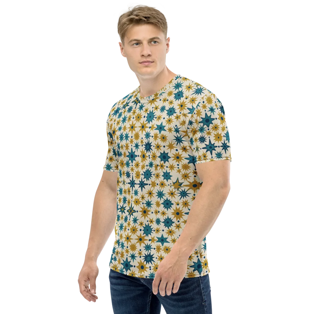 Starburst Bazaar on Men's Crew Neck T-Shirt — Left