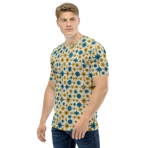 Starburst Bazaar on a Men's Crew Neck T-Shirt