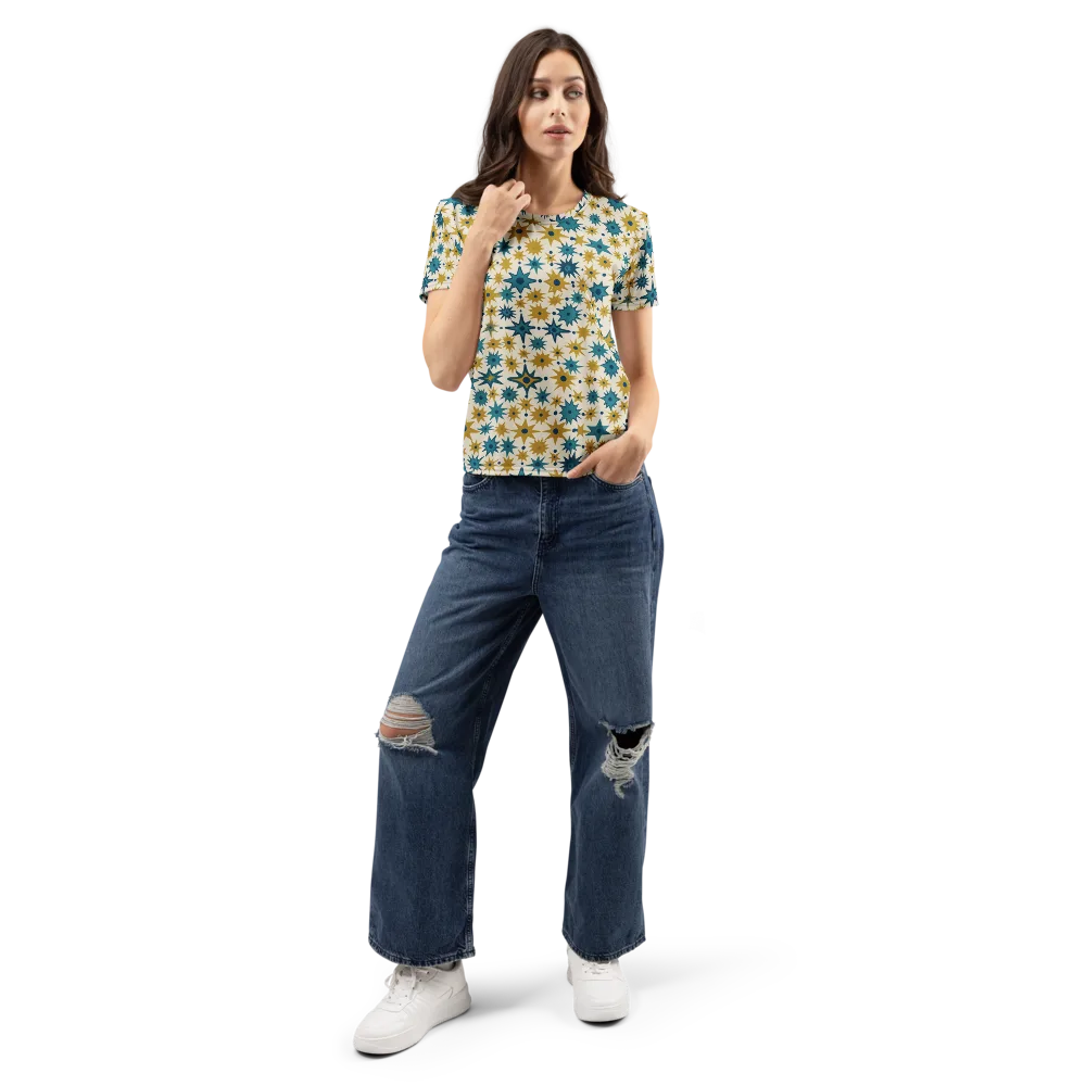 Starburst Bazaar on Women's Crew Neck T-Shirt — Front