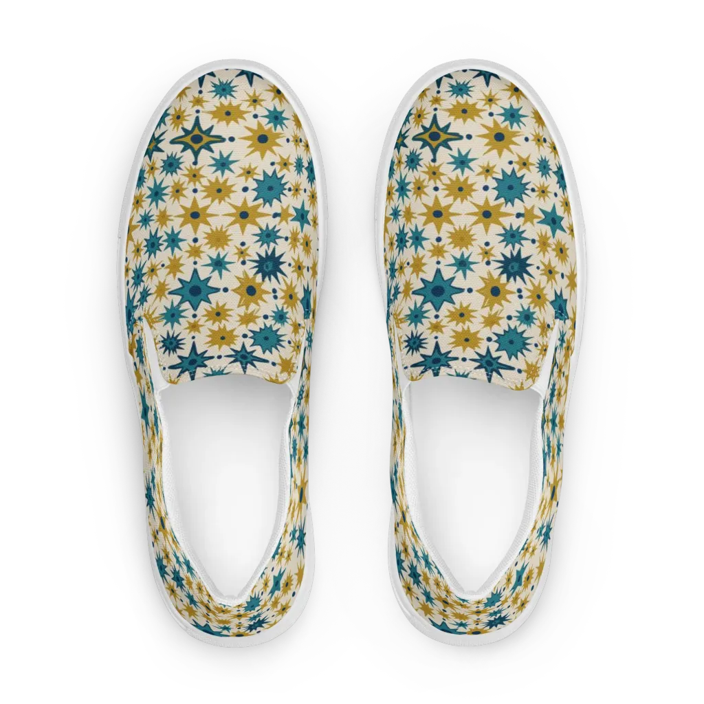 Starburst Bazaar on Men's Slip-On Canvas Shoes — Front