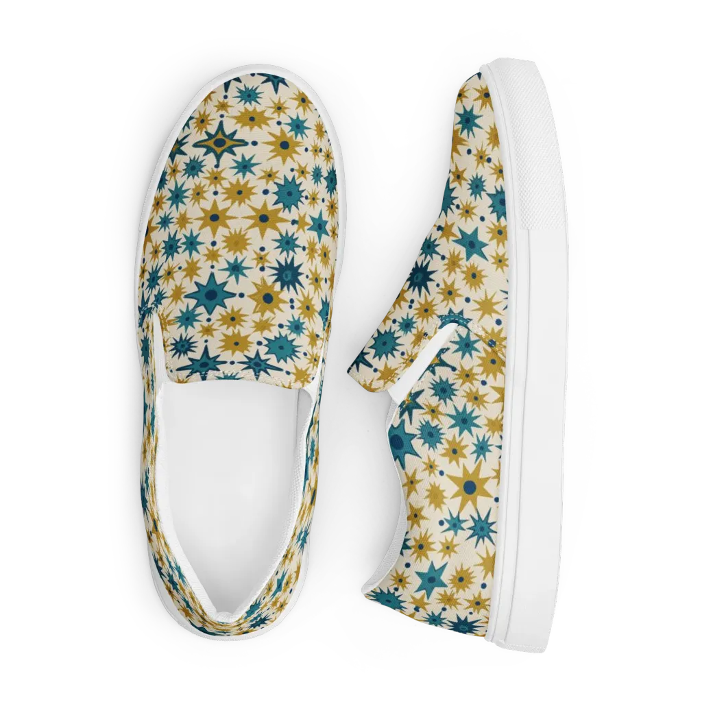 Starburst Bazaar on Men's Slip-On Canvas Shoes — Front