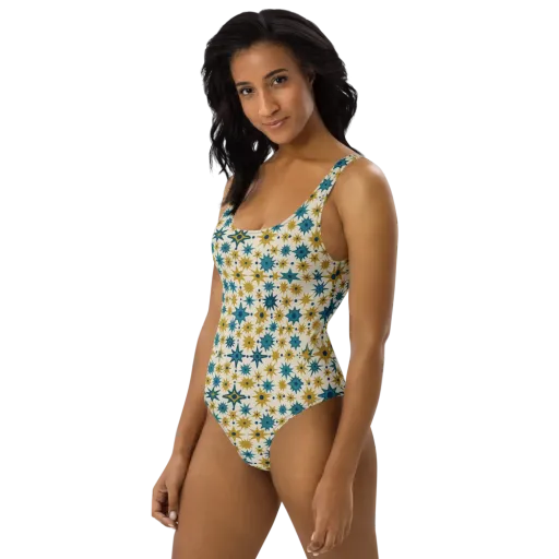 Starburst Bazaar on a One-Piece Swimsuit