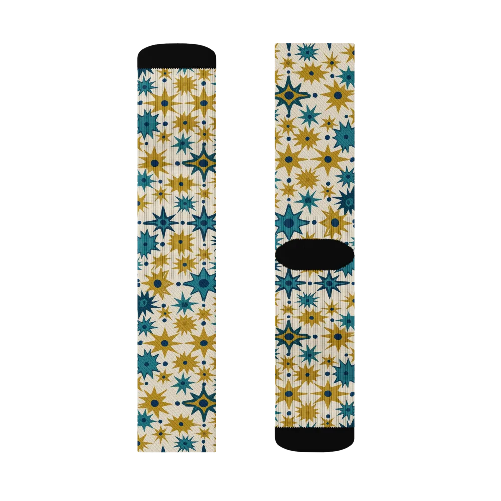 Starburst Bazaar on Socks — Left Sock
