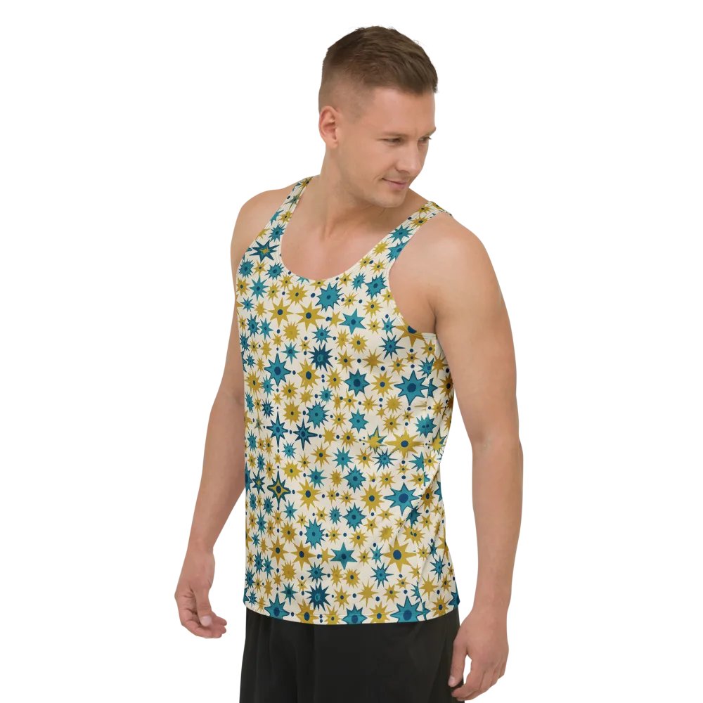 Starburst Bazaar on Men's Tank Top — Left Front