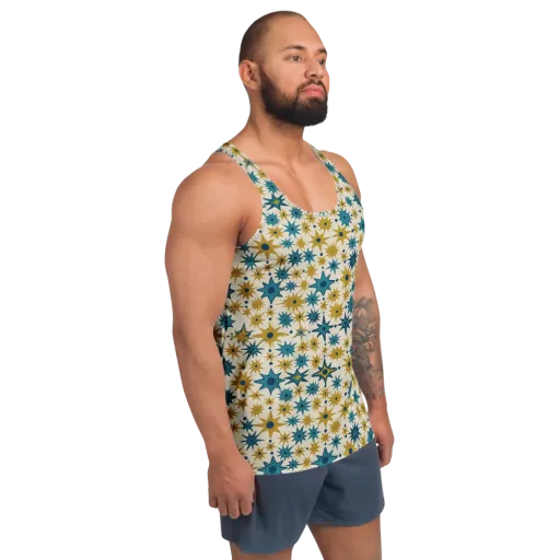 Starburst Bazaar on a Men's Tank Top
