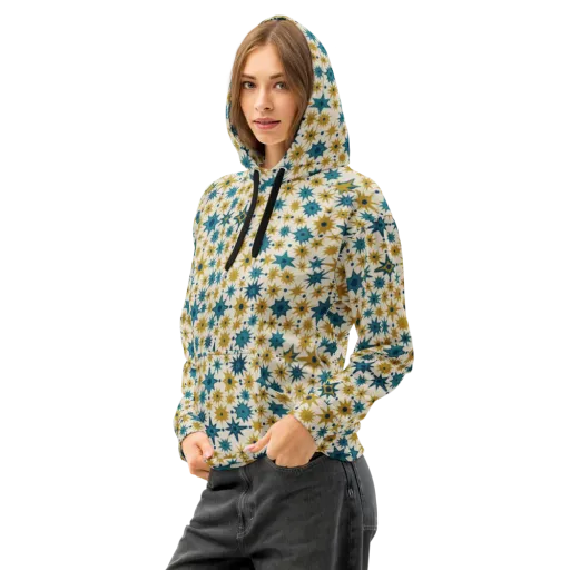 Starburst Bazaar on a Cotton Hoodie