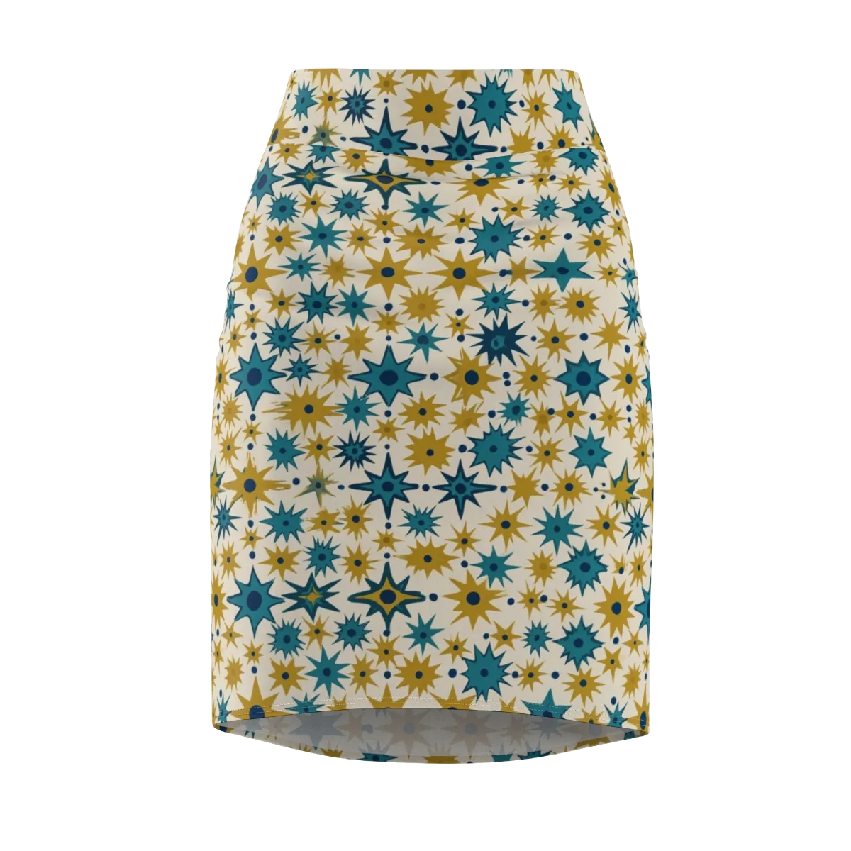 Starburst Bazaar on Pencil Skirt — Front