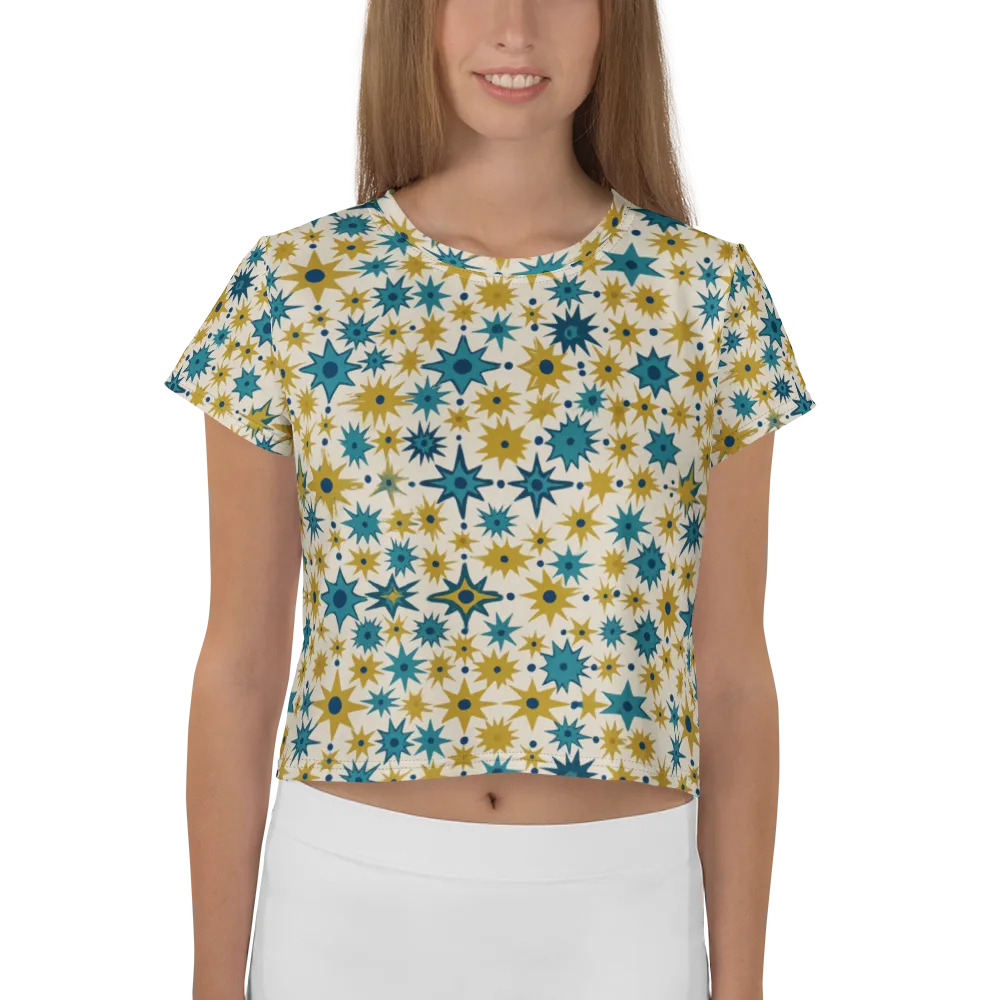 Starburst Bazaar on Crop Tee — Front