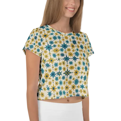 Starburst Bazaar on a Crop Tee