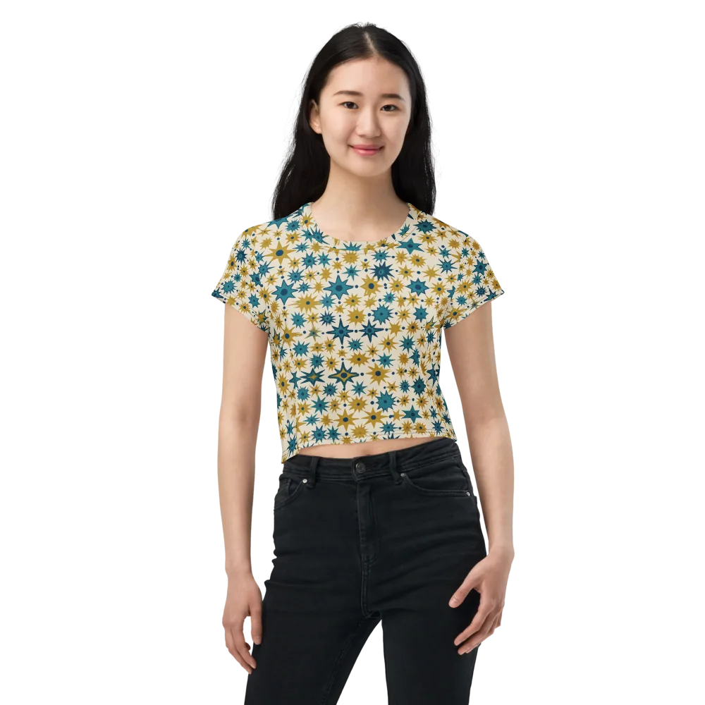Starburst Bazaar on Crop Tee — Front