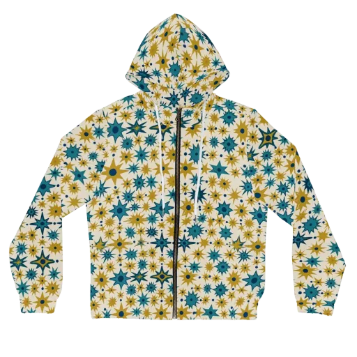 Starburst Bazaar on a Women's Full-Zip Hoodie