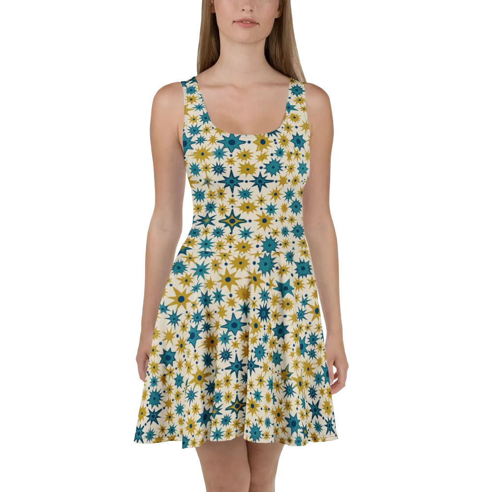 Starburst Bazaar on Skater Dress — Front