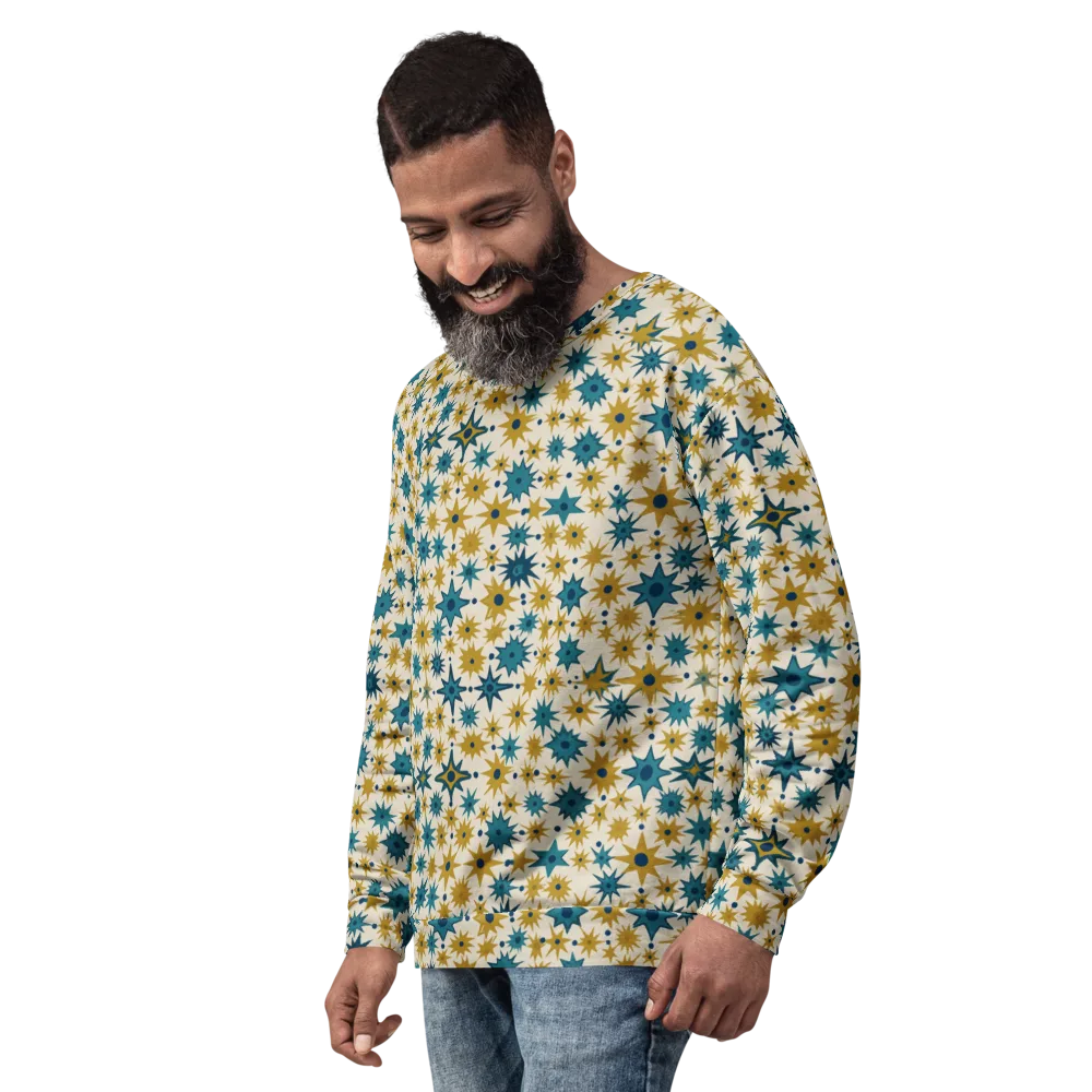 Starburst Bazaar on Sweatshirt — Left Front