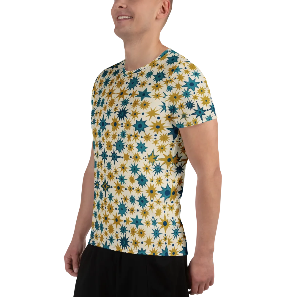 Starburst Bazaar on Men's Athletic T-Shirt — Left