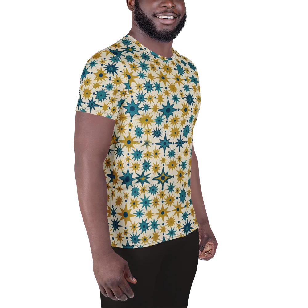 Starburst Bazaar on Men's Athletic T-Shirt — Right