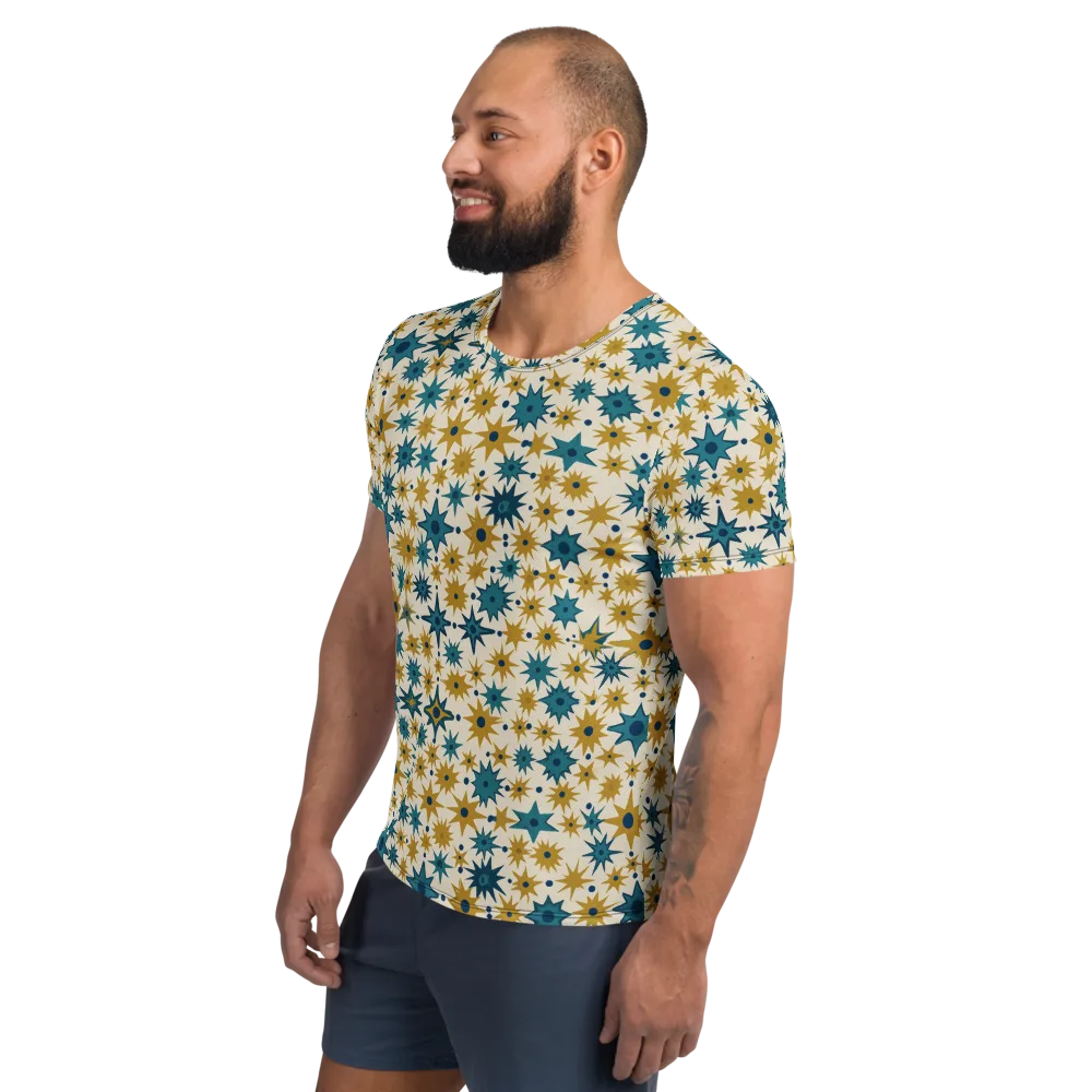 Starburst Bazaar on Men's Athletic T-Shirt — Left
