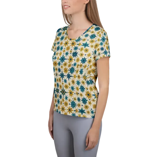 Starburst Bazaar on a Women's Athletic T-Shirt