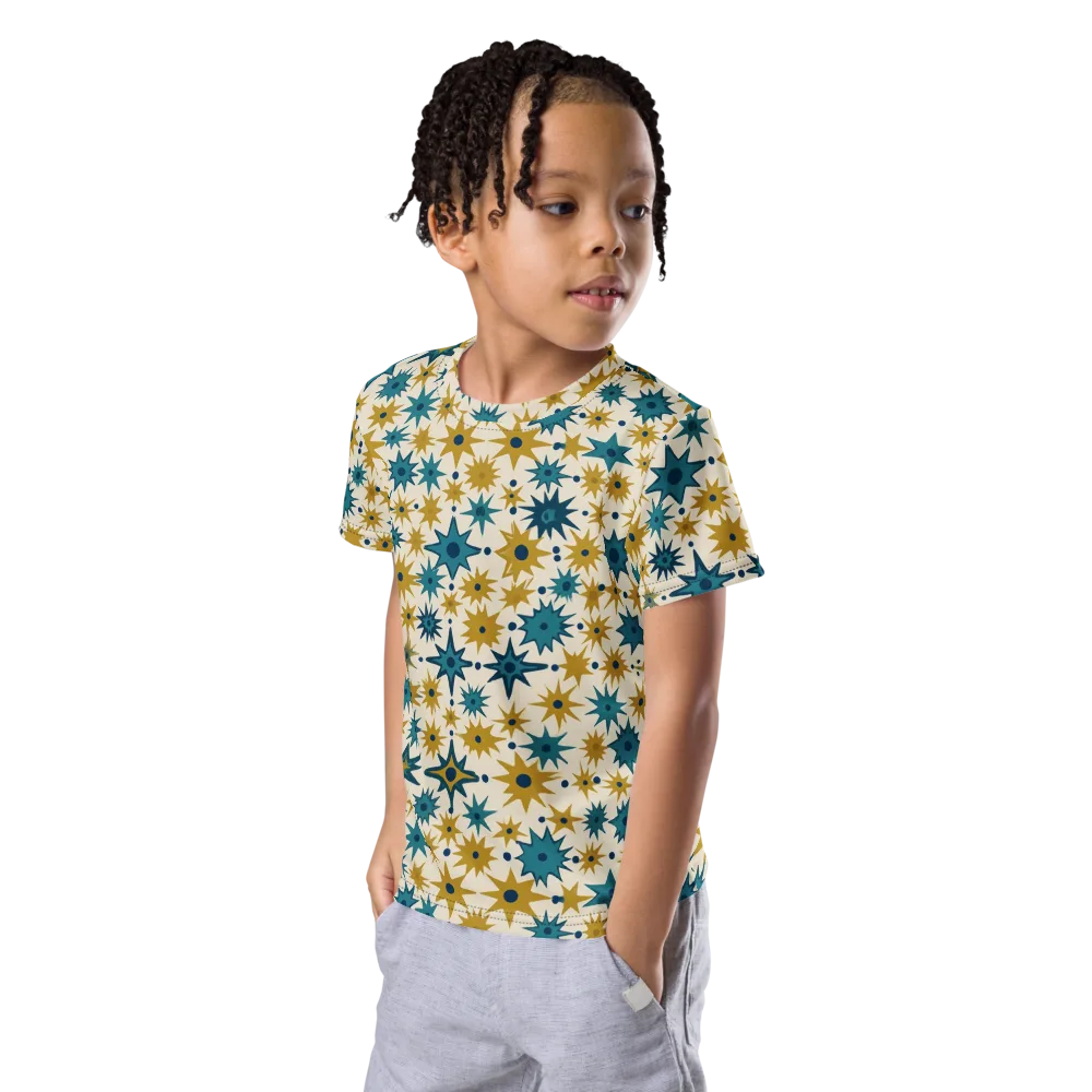 Starburst Bazaar on Kids Crew Neck T-Shirt — Left Front