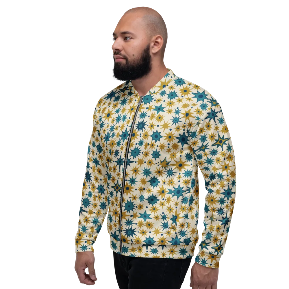 Starburst Bazaar on Bomber Jacket — Left