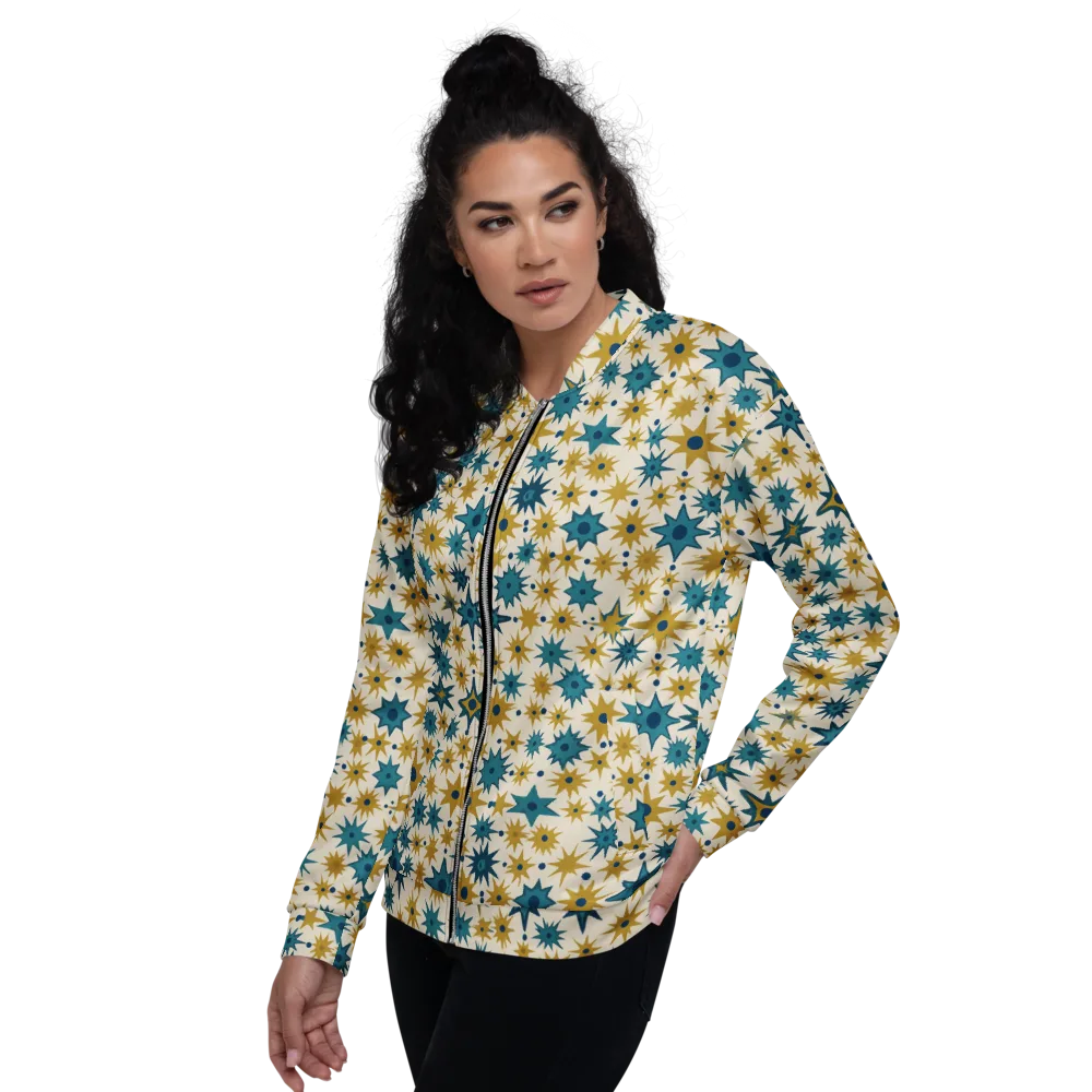 Starburst Bazaar on Bomber Jacket — Left