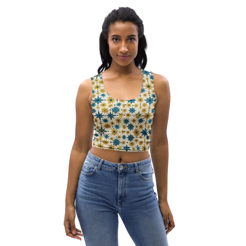 Starburst Bazaar on Crop Top — Front