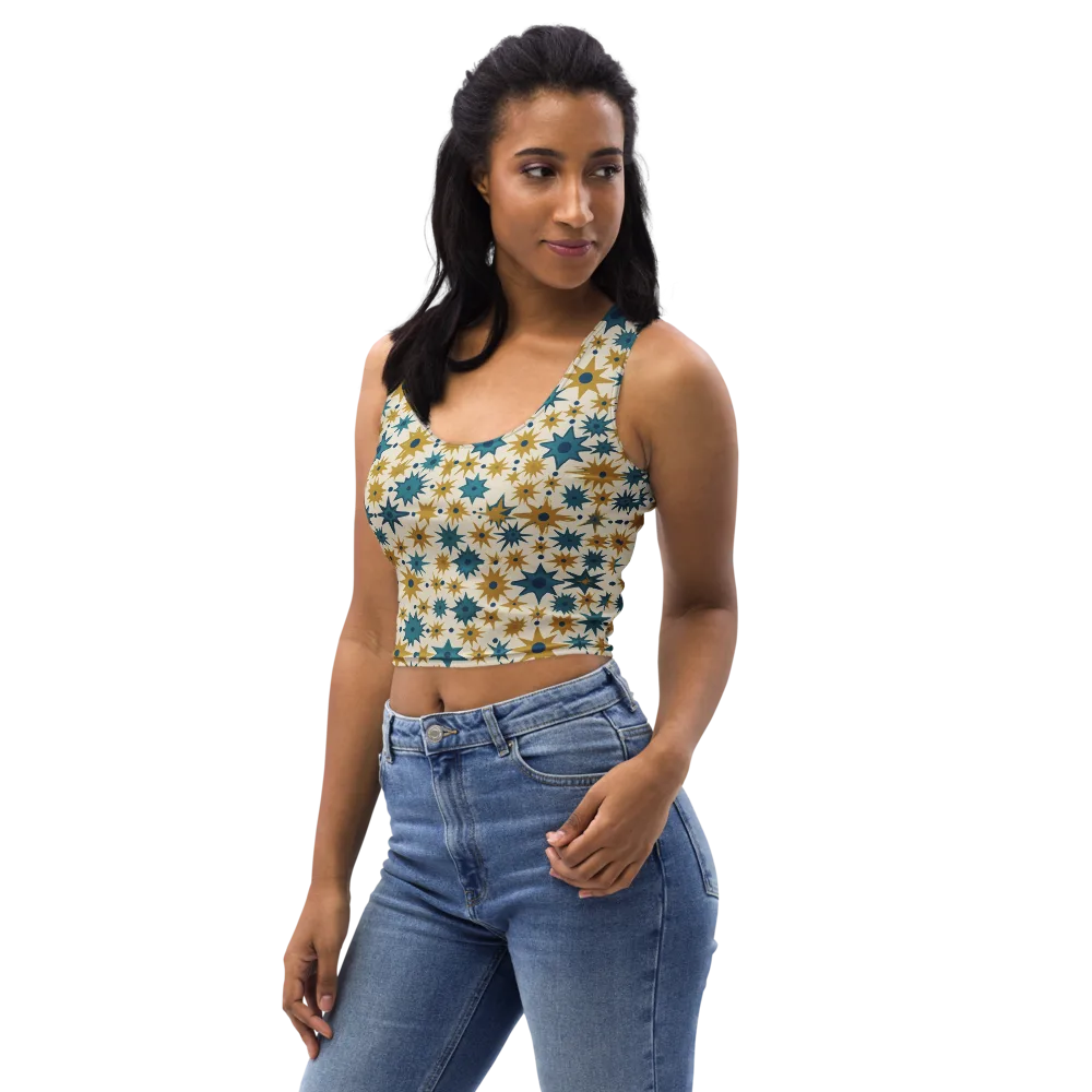 Starburst Bazaar on Crop Top — Left Front