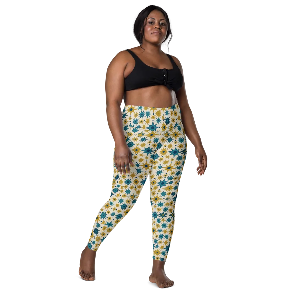 Starburst Bazaar on Leggings with Pockets — Front