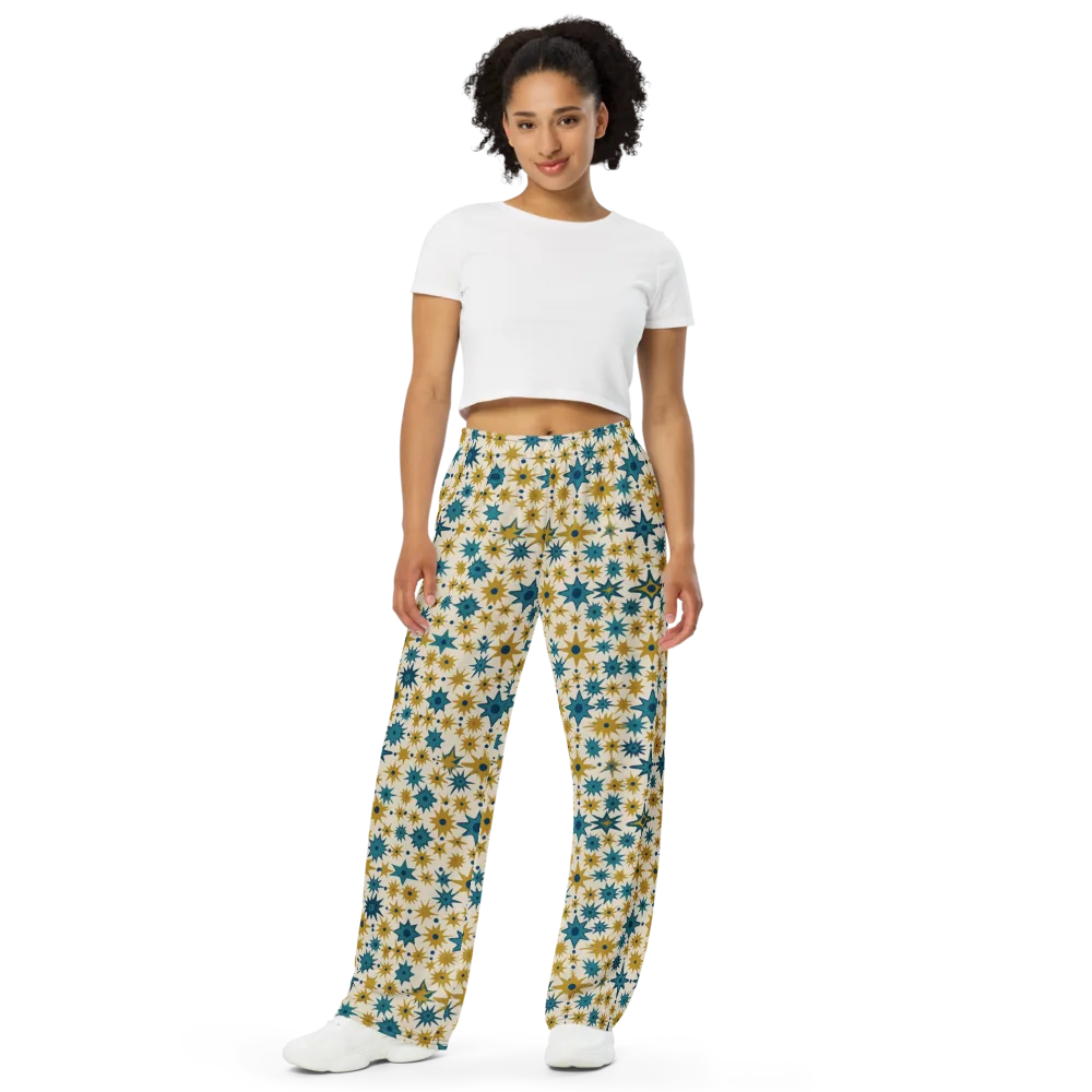Starburst Bazaar on Wide-Leg Pants — Front