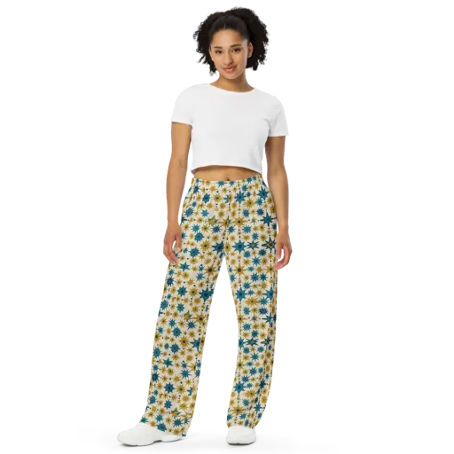 Starburst Bazaar on a Wide-Leg Pants