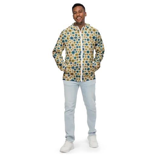 Starburst Bazaar on a Men's Windbreaker