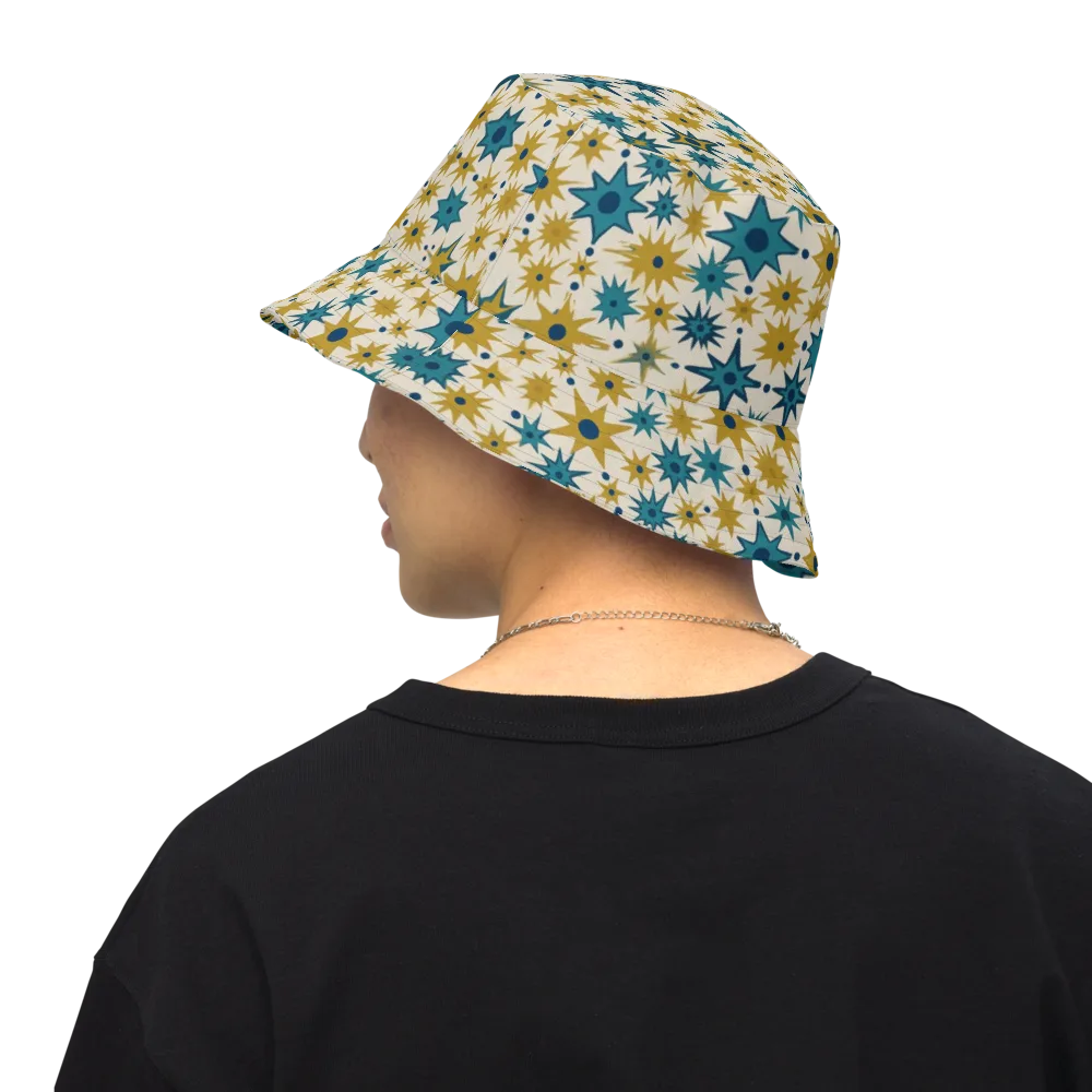 Starburst Bazaar on Reversible Bucket Hat — Back Inside