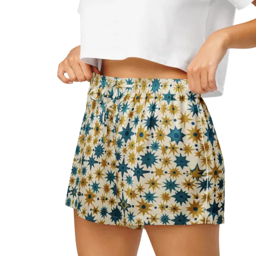 Starburst Bazaar on a Women's Pajama Shorts