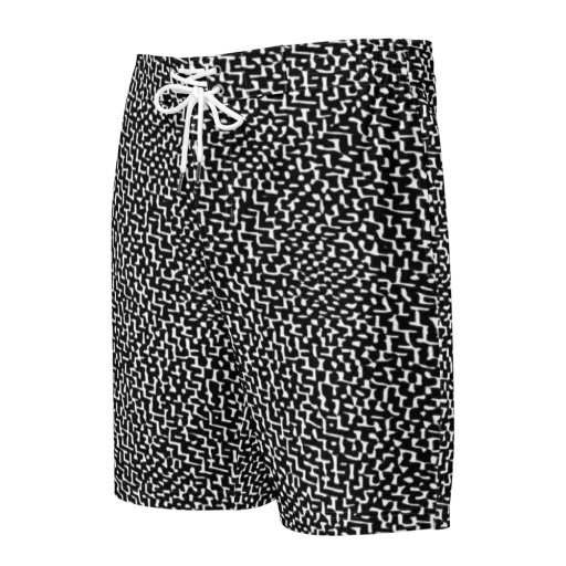 Ink Maze on a Men's Board Shorts