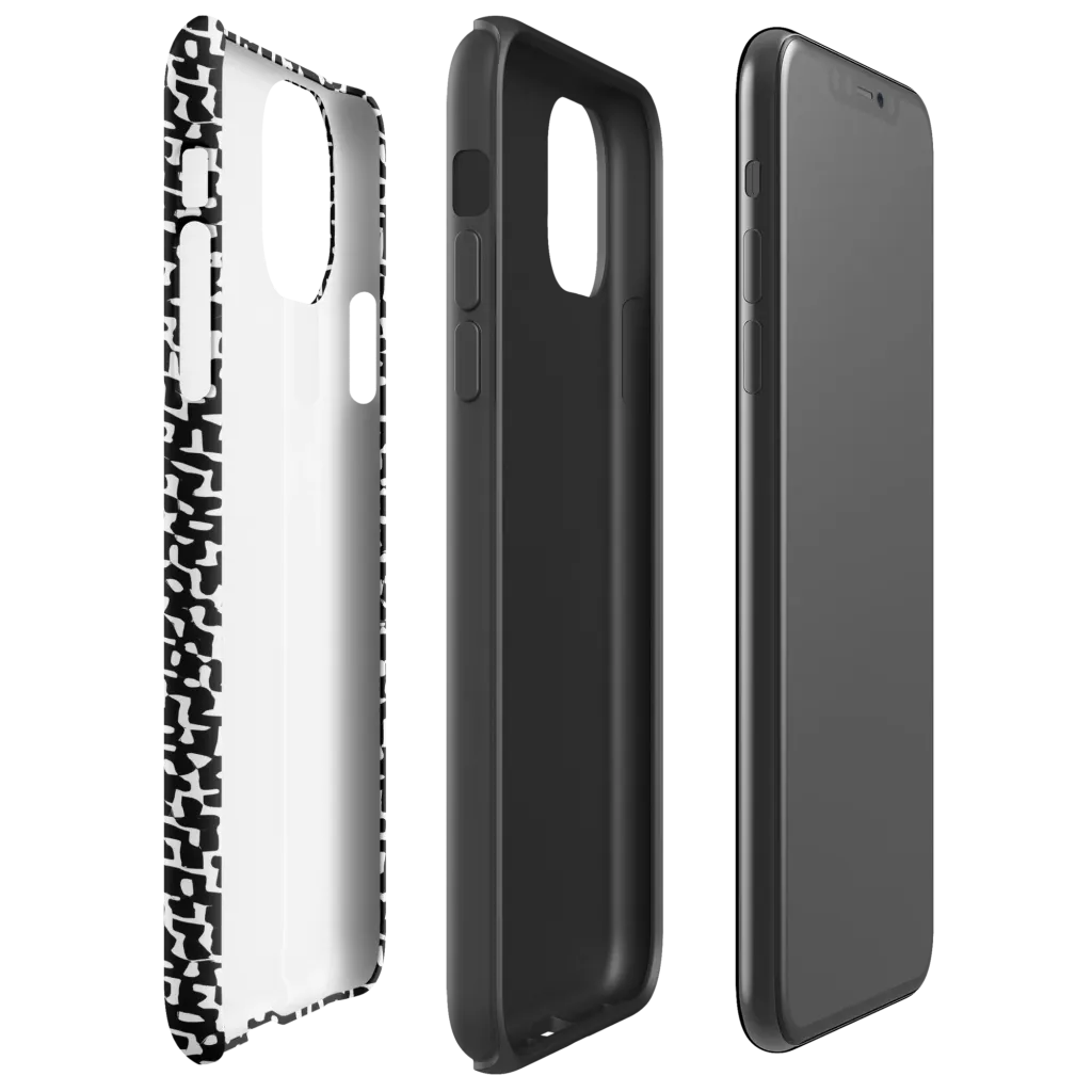 Ink Maze on Tough Case for iPhone® — Right