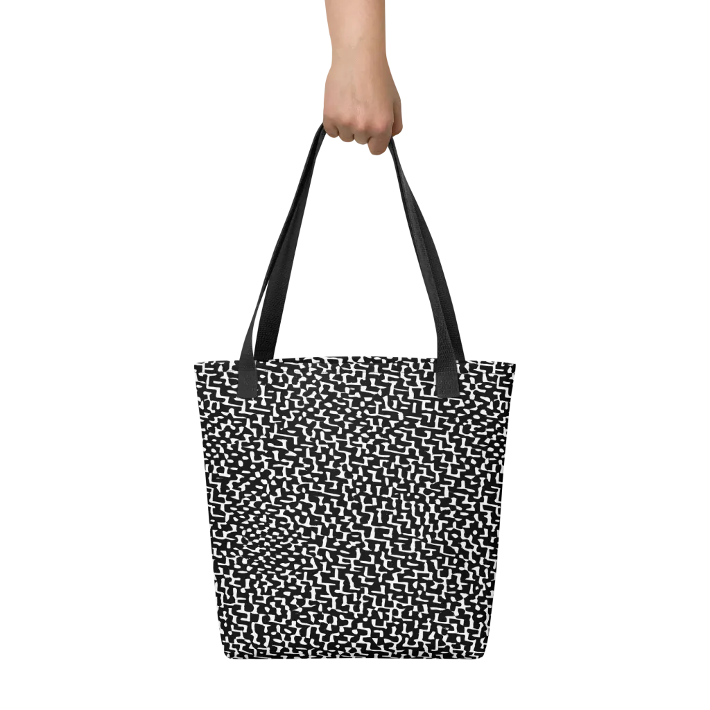 Ink Maze on Tote Bag — Front