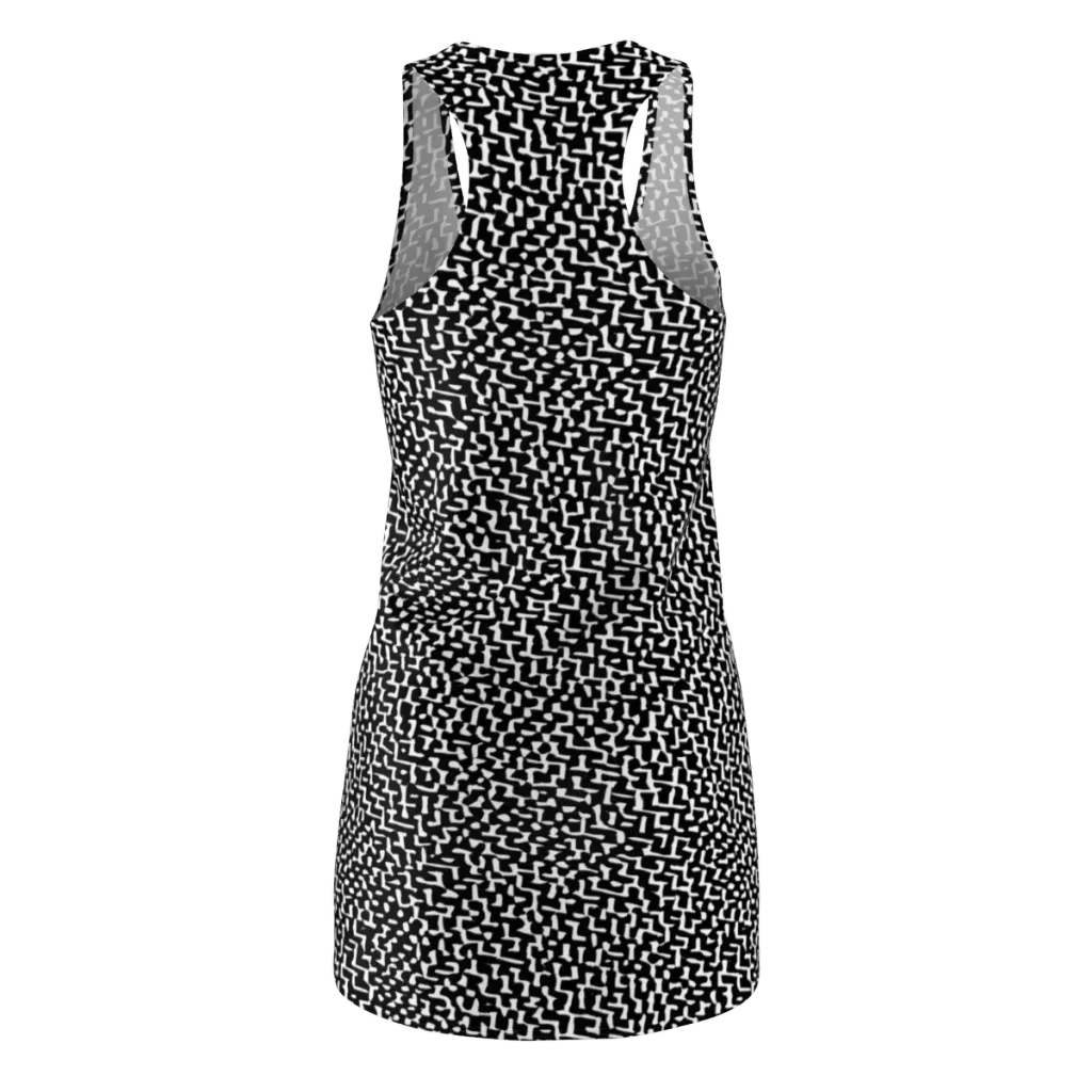 Ink Maze on Racerback Dress — Back