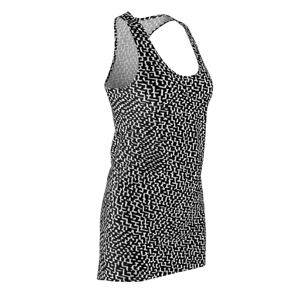 Ink Maze on Racerback Dress — Front Side