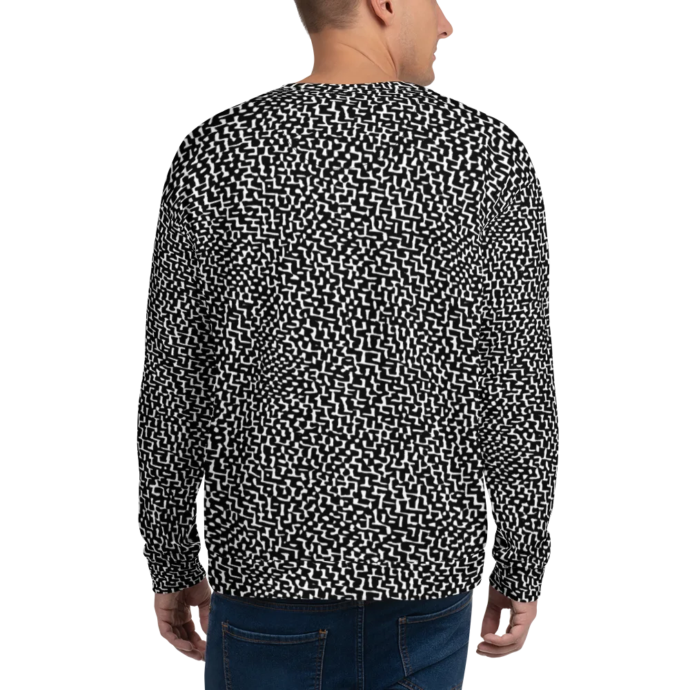 Ink Maze on Sweatshirt — Back