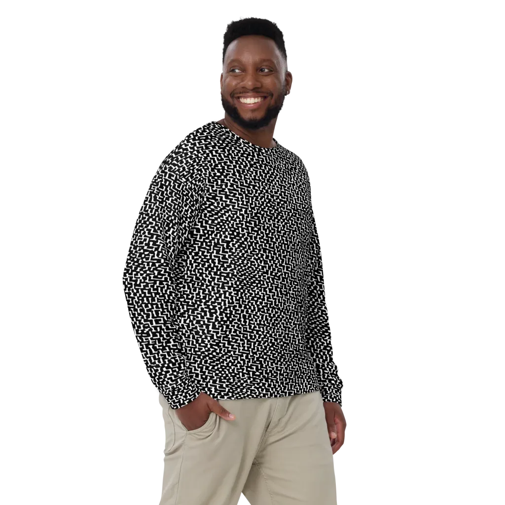 Ink Maze on Sweatshirt — Front