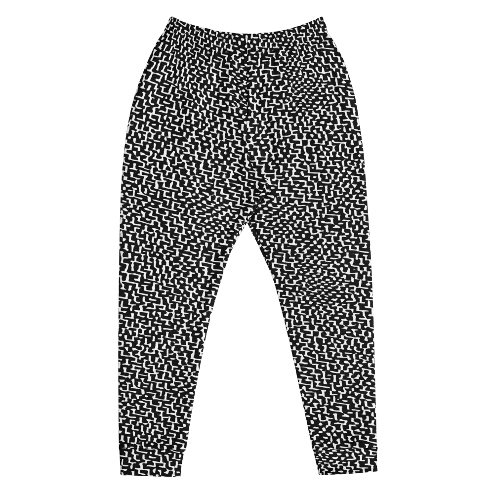 Ink Maze on Men's Joggers — Front