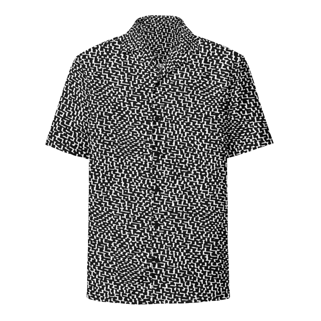 Ink Maze on Button Shirt — Front
