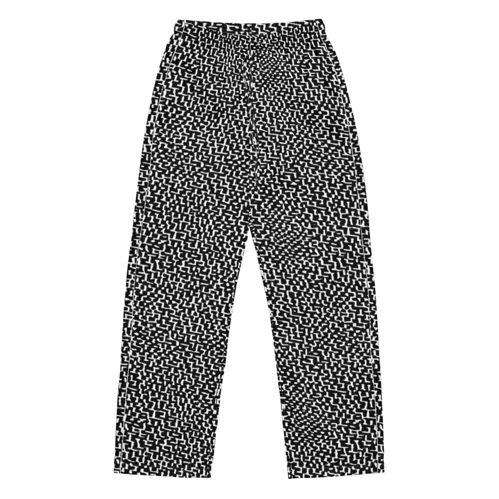 Ink Maze on Women's Pajama Pants — Front