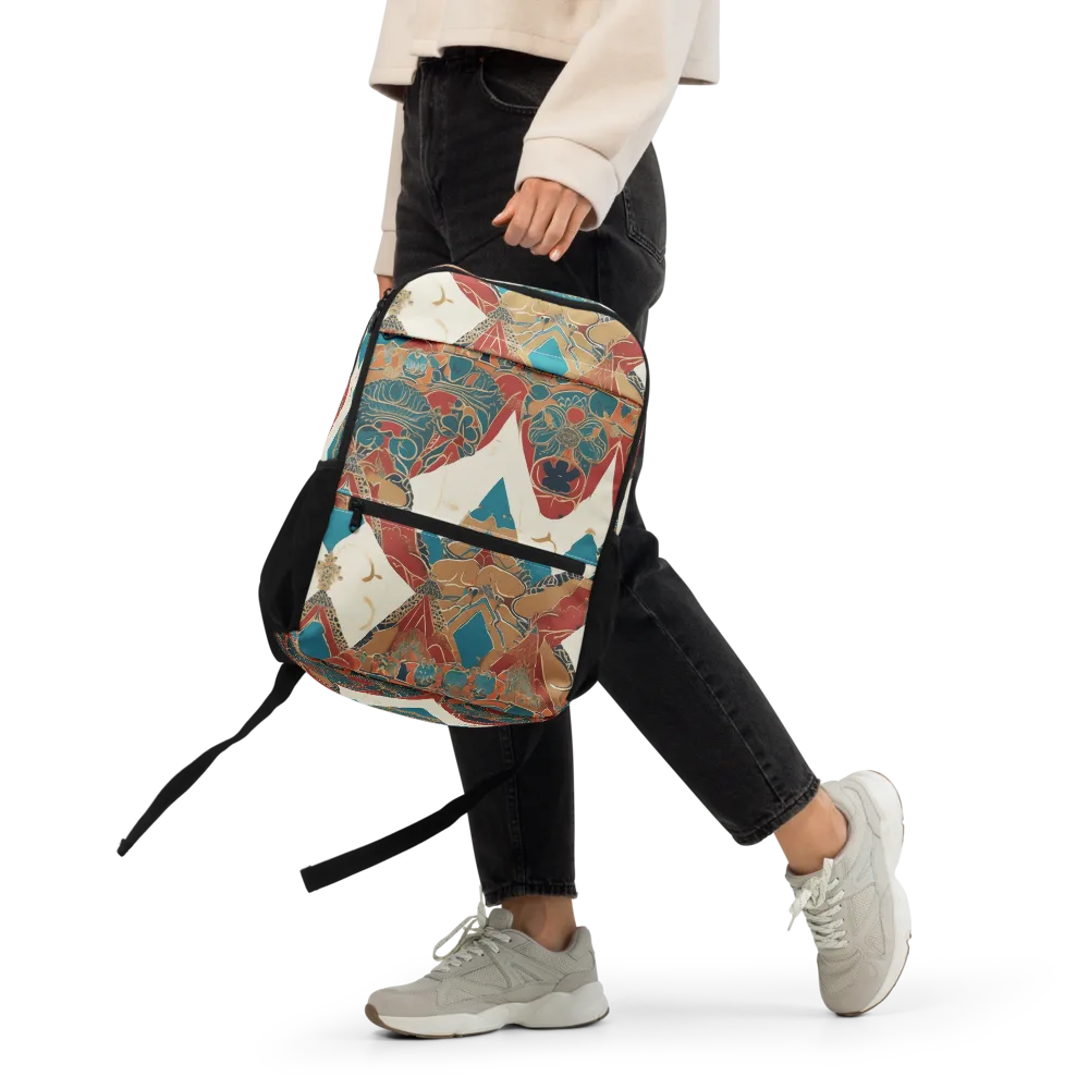 Teal Caravan on Utility Backpack — Front