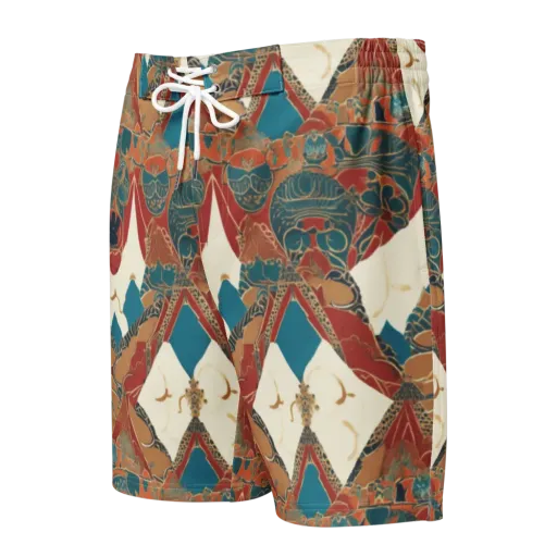 Teal Caravan on a Men's Board Shorts