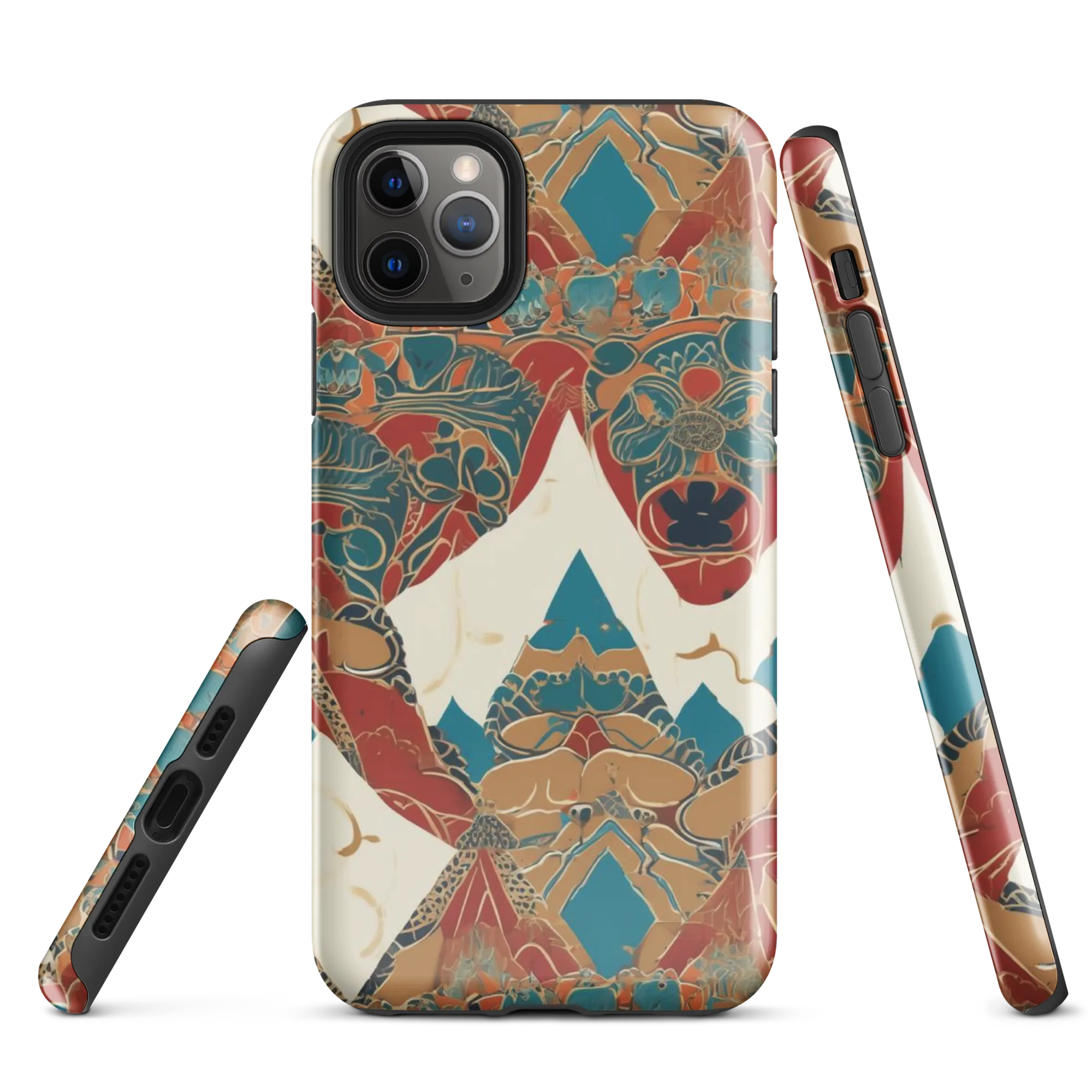 Teal Caravan on Tough Case for iPhone® — Front